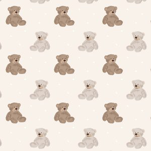 Teddies Cream Curtain