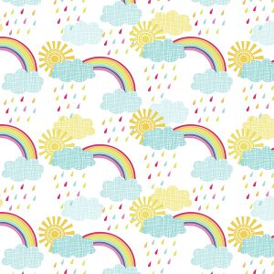 Rainbow Skies Multi Curtain