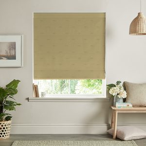 Dragonfly Ochre Roman Blind