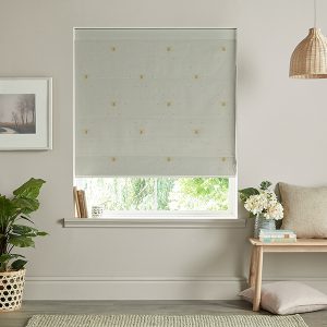 Bee Ochre Roman Blind