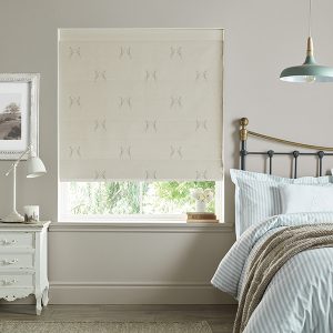 Boxing Hares  Natural Roman Blind