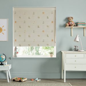 Bears Linen Roman Blind