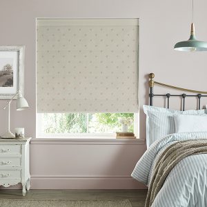 Hearts Blush Roman Blind