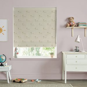 Fairground Ponies Gold Roman Blind