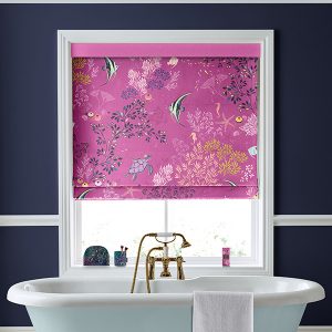 Underwater Mauve Roman Blind