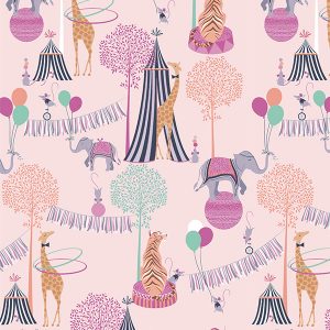 Circus Pink Curtain