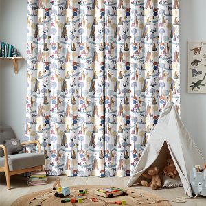 Circus White Curtain