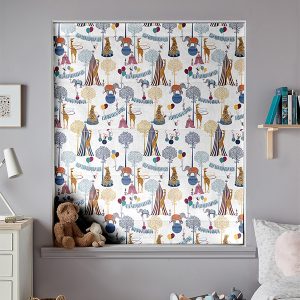 Circus White Roman Blind