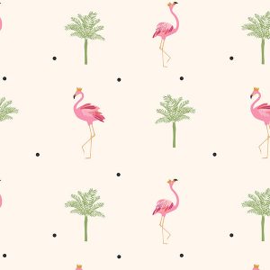 Flamingo Cream Roman Blind