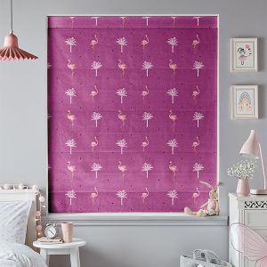 Flamingo  Pink Roman Blind