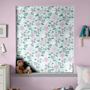 Riverbank Tales Pale Blue Roman Blind