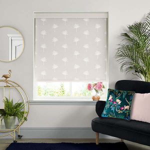 Small Palm Tree Linen Roller Blinds