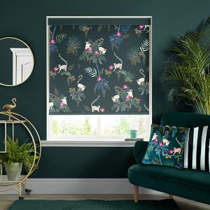 Lemur Forest Green Roller Blinds