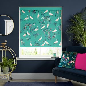 Heron Green Roller Blinds