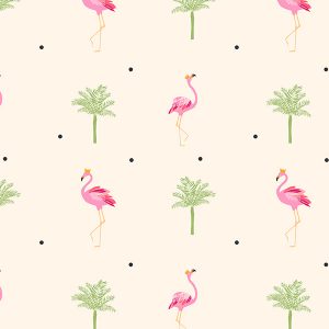 Flamingo Cream Roller Blinds